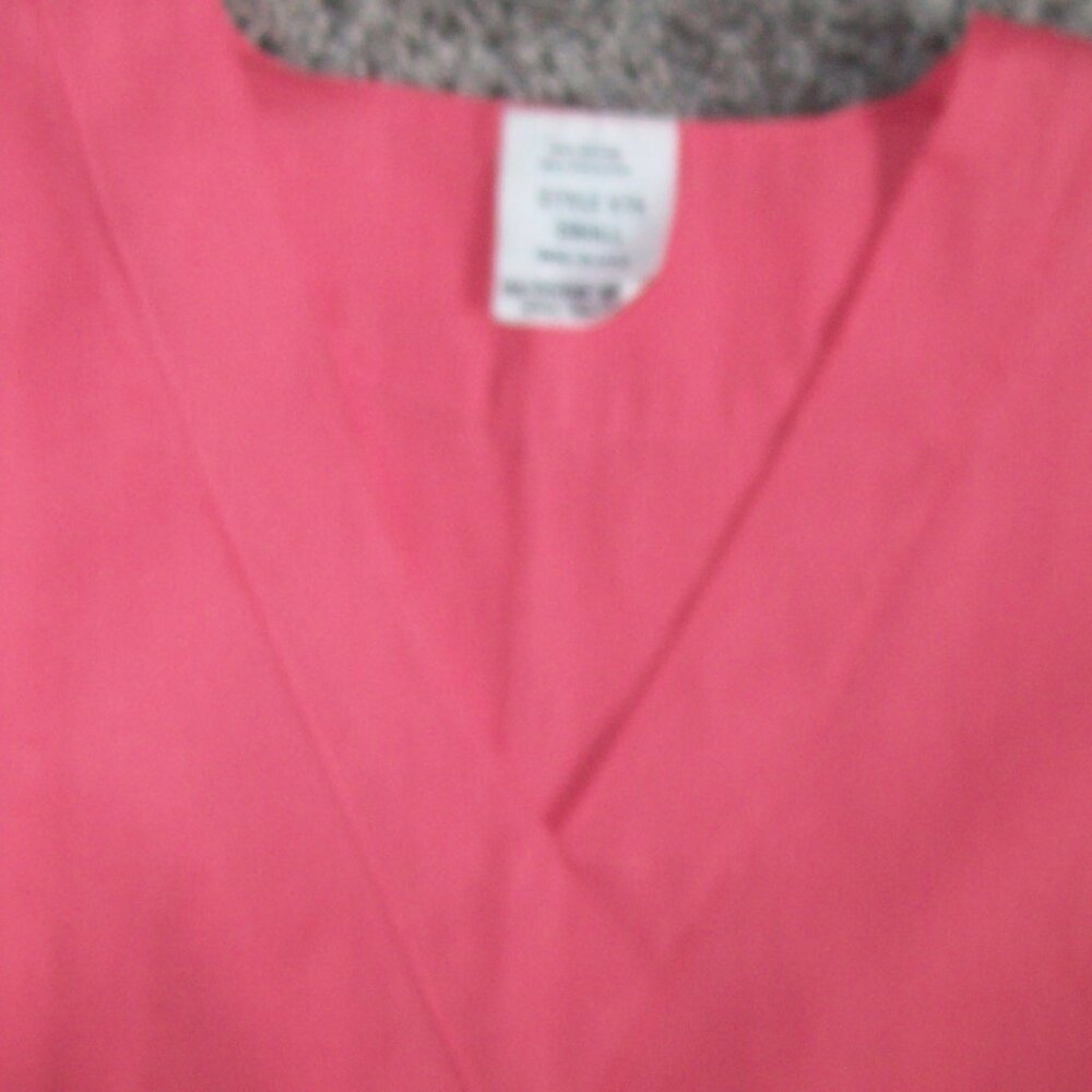 Ladies 2PC Set Scrubs Size Small Made in USA Coral - Picture 3 of 7